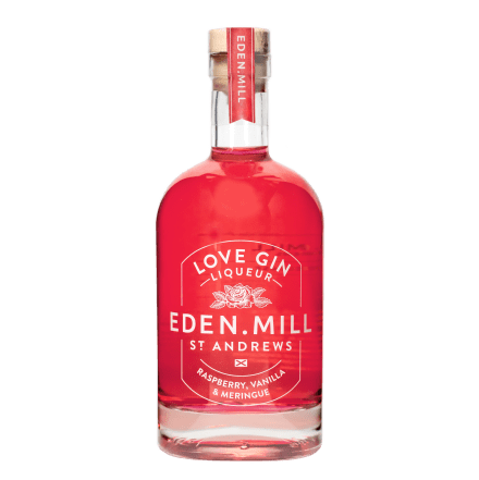Bottle of Raspberry Vanilla Meringue Liqueur bottle