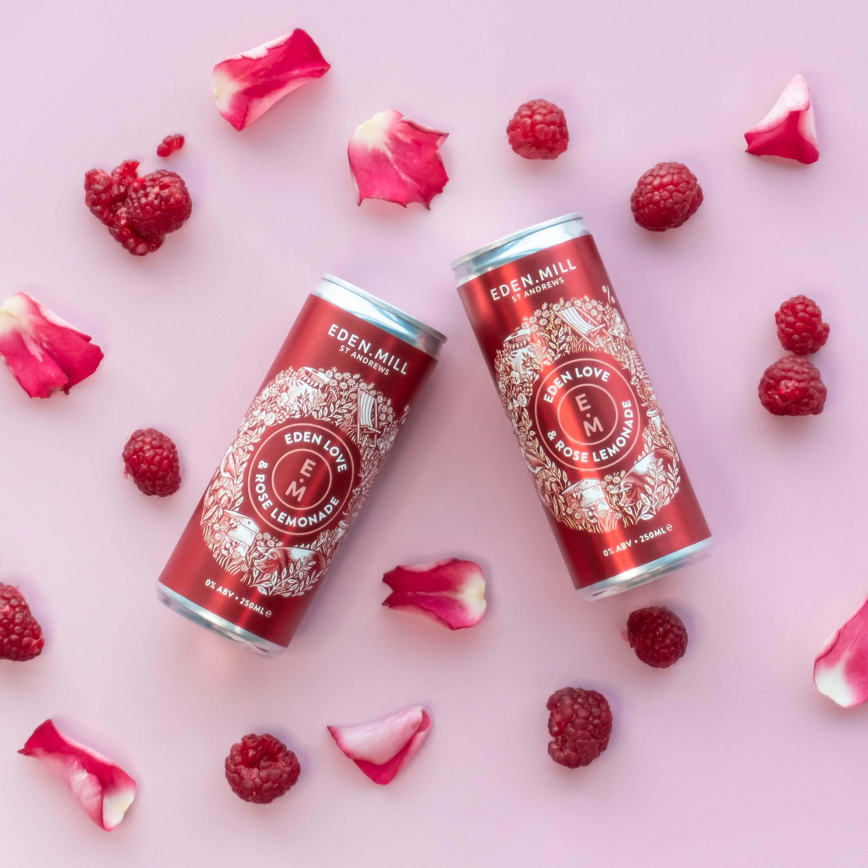 EDEN LOVE AND ROSE LEMONADE NON ALCOHOLIC SPIRIT 12 PACK