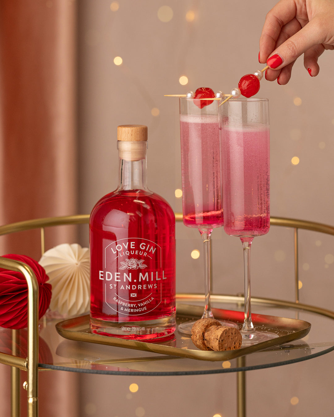 Raspberry, Vanilla and Meringue Love Gin Liqueur