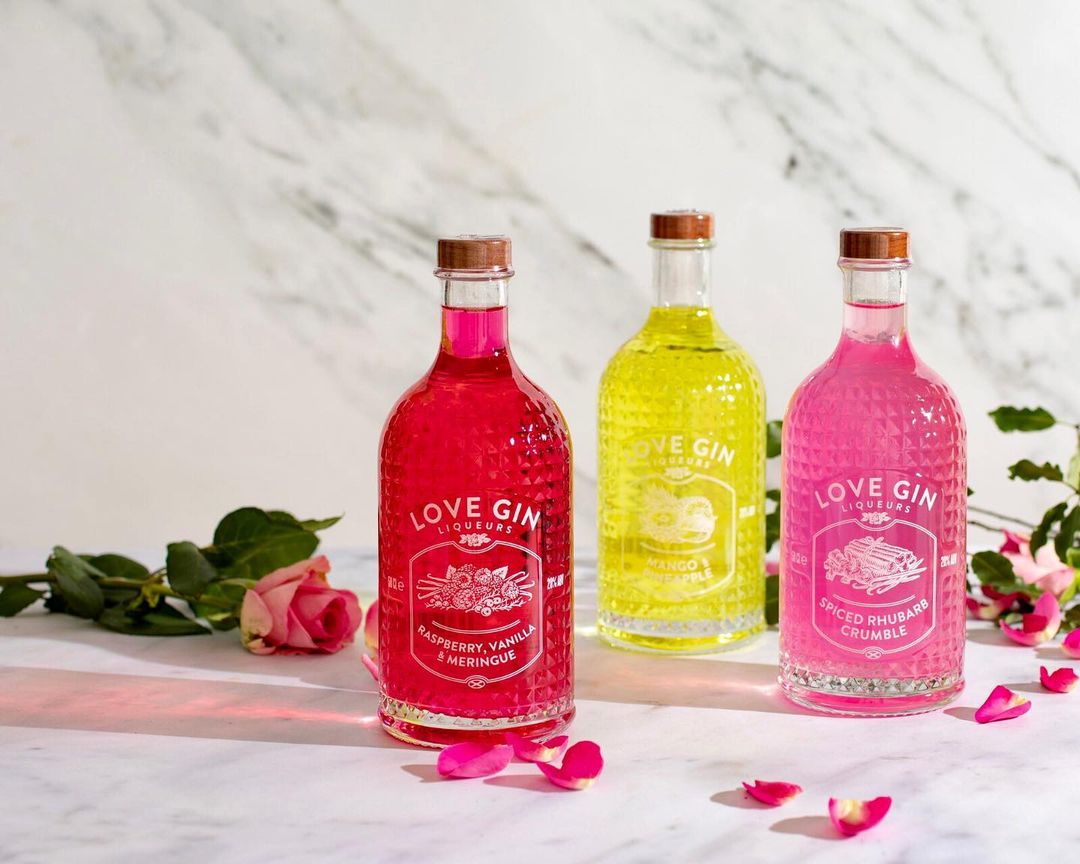 Raspberry, Vanilla & Meringue Love Gin Liqueur Eden Mill UK