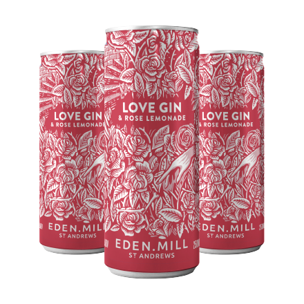 3 Love Gin and Rose Lemonade Cocktail Cans