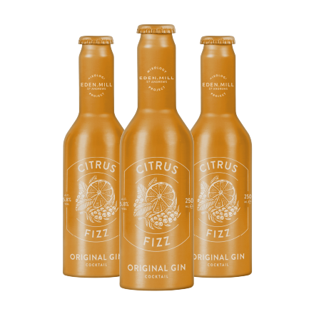 Three Bottles of Citrus Fizz Cocktail