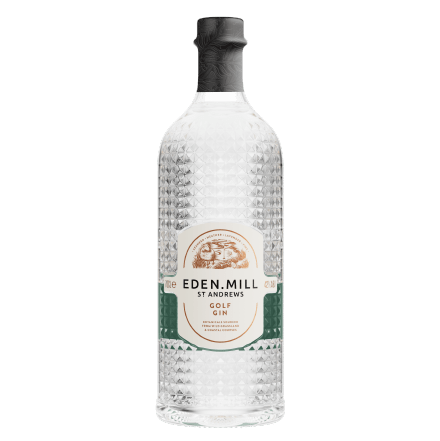 Bottle of Golf Gin with plain background