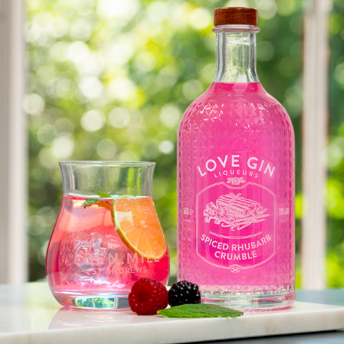 Spiced Rhubarb Crumble Gin Liqueur