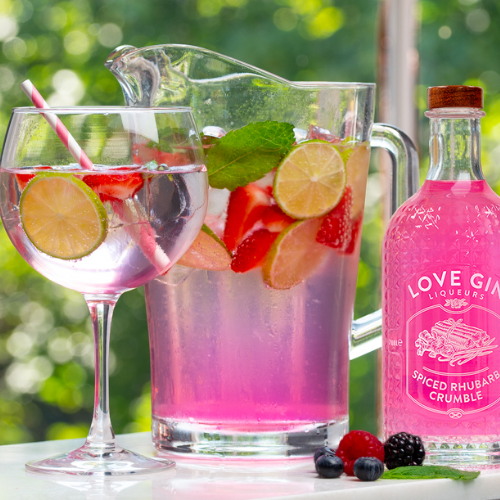 Spiced Rhubarb Crumble Gin Liqueur