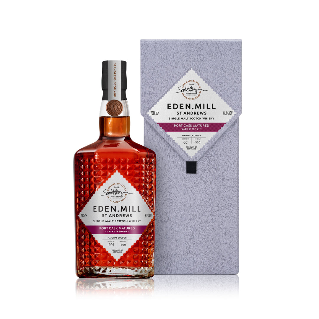 Port Cask Single Malt Whisky Bottle with presentation box